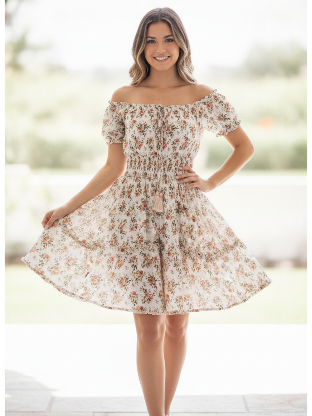 J for Justify Floral Dress Autumn Fall Size Medium